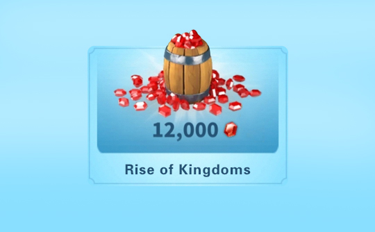 12000寶石（國際服）上號代充ROK萬國覺醒