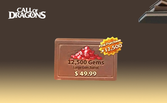 12500寶石（國際服）上號代充龍與紛爭（萬龍覺醒）Call of Dragons