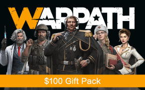 เติม $ 100 แพ็กของขวัญ เกม Warpath: Ace Shooter (เซิร์ฟเวอร์นานาชาติ) แบบไอดี-รหัสผ่าน