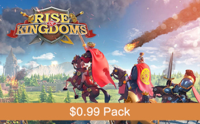 เติม $ 0.99 แพค เกม Rise of Kingdoms (เซิร์ฟเวอร์นานาชาติ) แบบ ไอดี-รหัสผ่าน